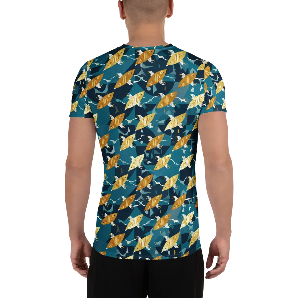Amber Shoal on Men's Athletic T-Shirt — Back