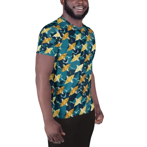 Amber Shoal on a Men's Athletic T-Shirt