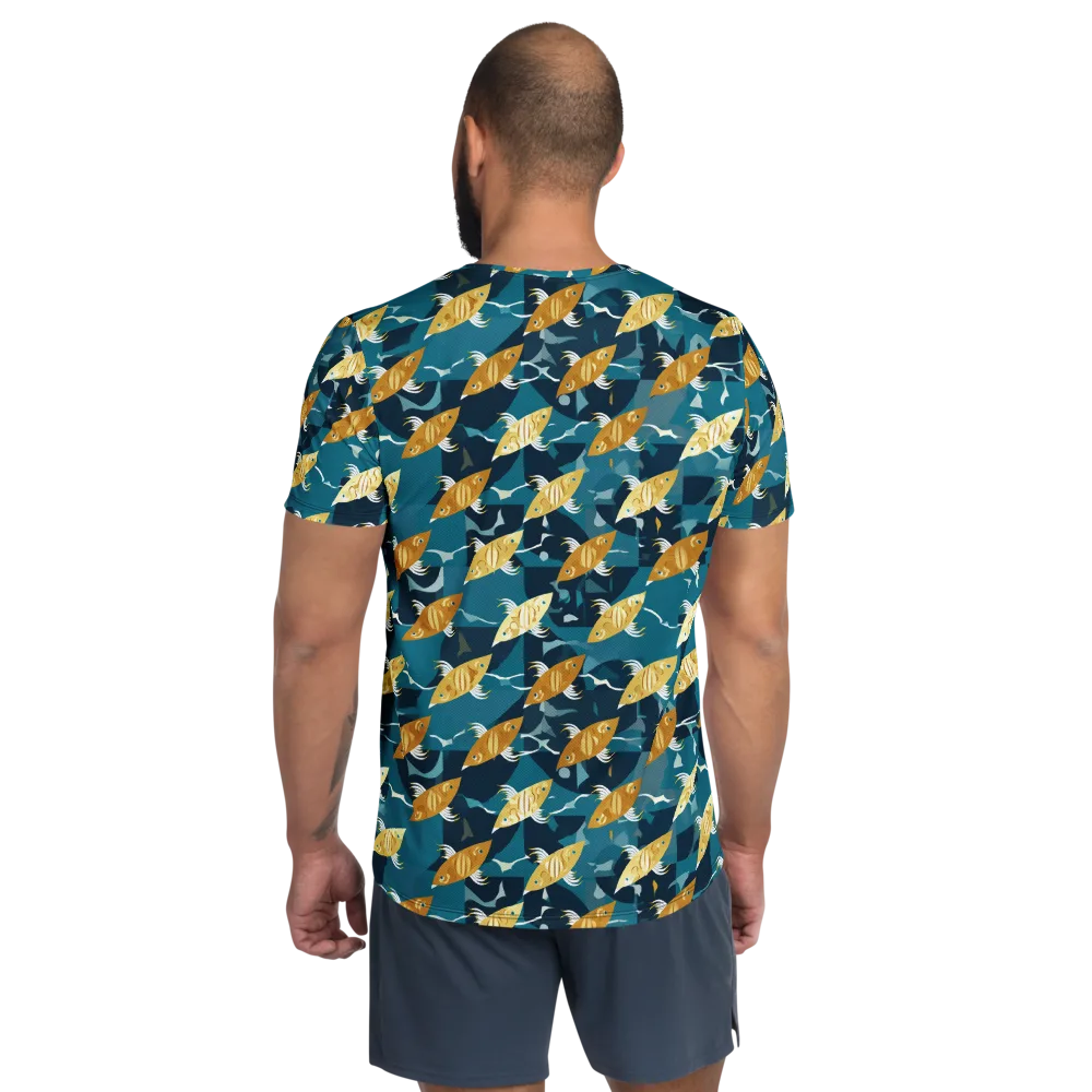 Amber Shoal on Men's Athletic T-Shirt — Back