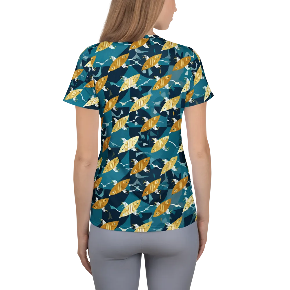 Amber Shoal on Women's Athletic T-Shirt — Back