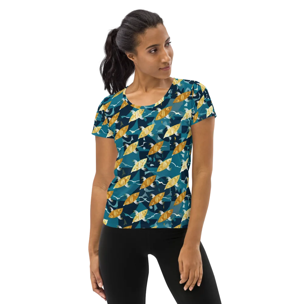 Amber Shoal on Women's Athletic T-Shirt — Front