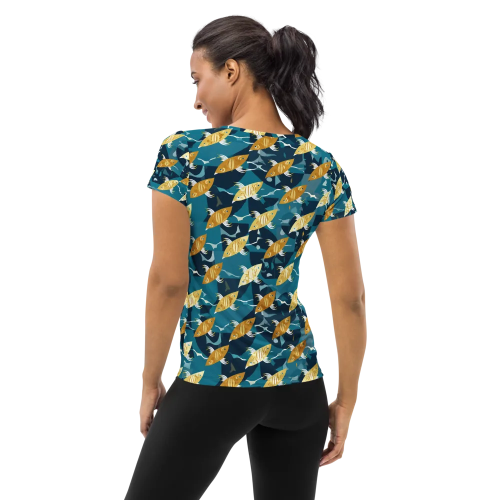 Amber Shoal on Women's Athletic T-Shirt — Back