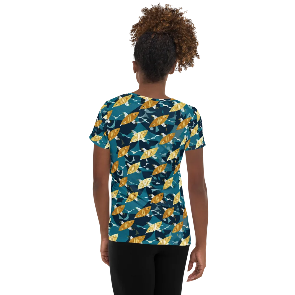 Amber Shoal on Women's Athletic T-Shirt — Back