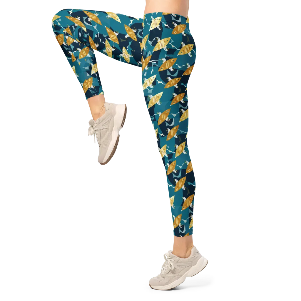 Amber Shoal on Leggings — Left
