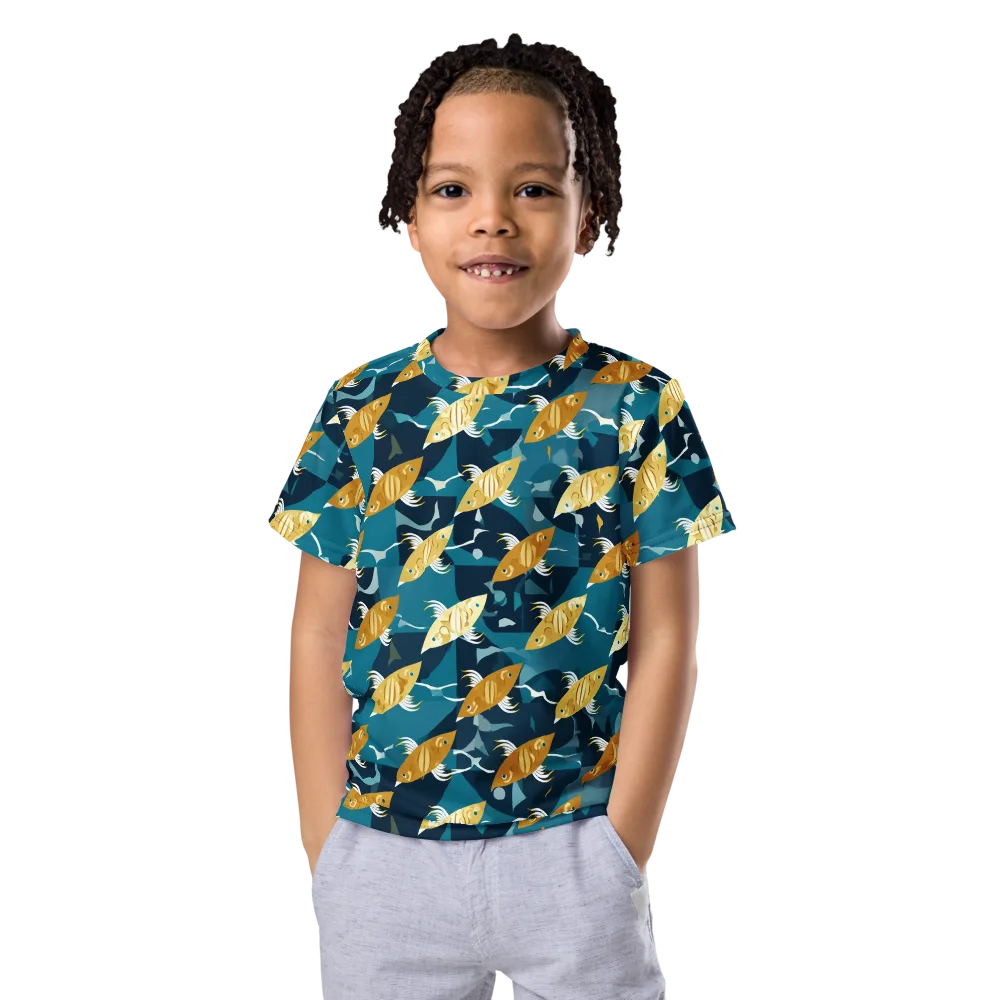Amber Shoal on Kids Crew Neck T-Shirt — Front