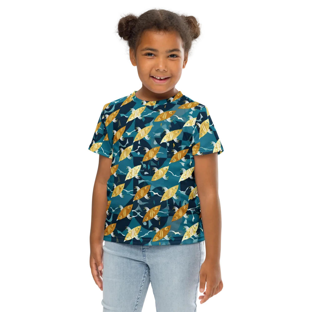 Amber Shoal on Kids Crew Neck T-Shirt — Front