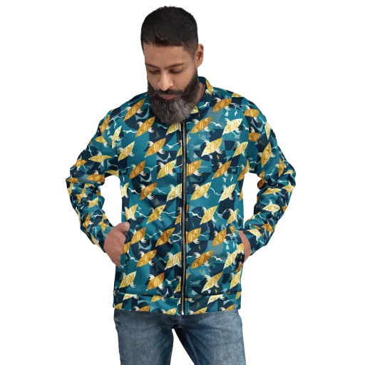Amber Shoal on a Bomber Jacket