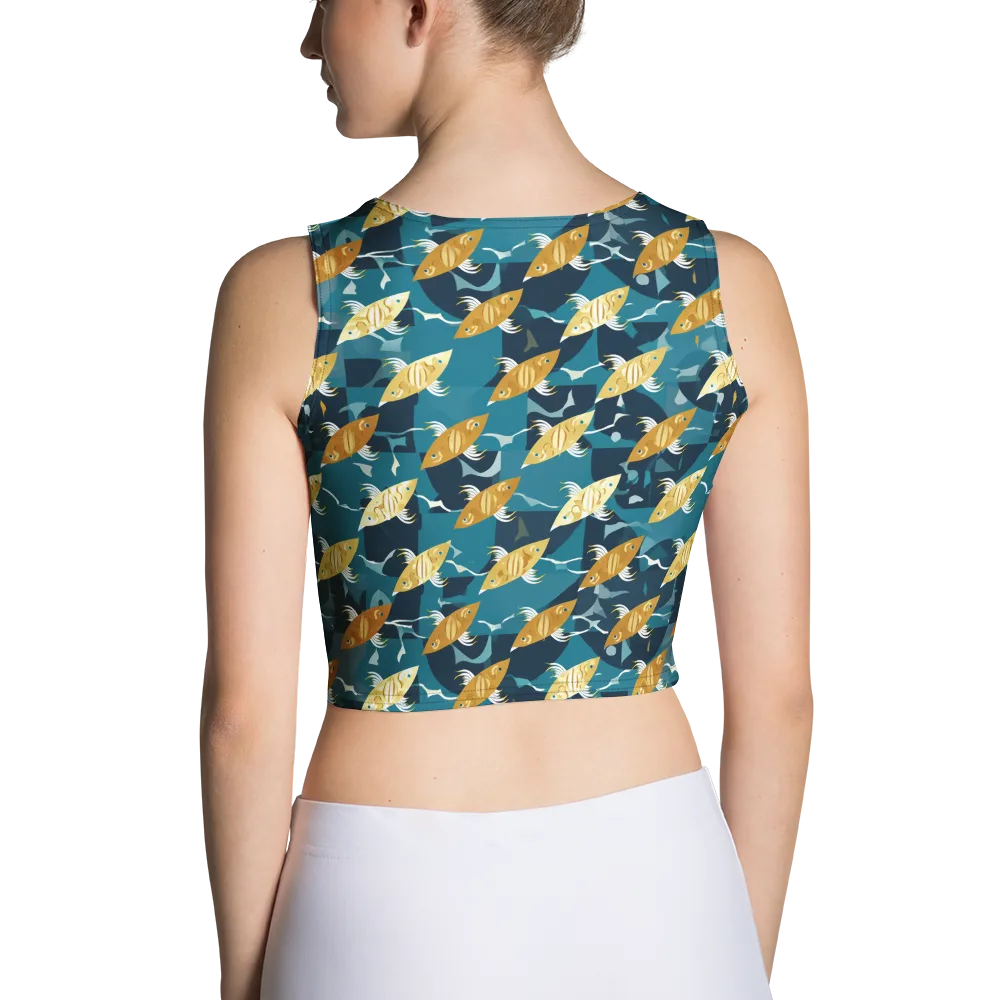 Amber Shoal on Crop Top — Back