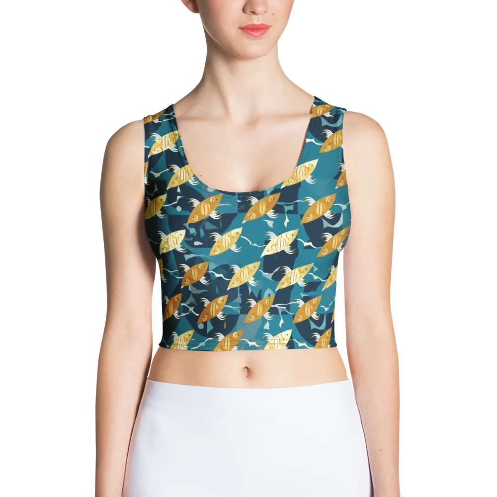 Amber Shoal on Crop Top — Front