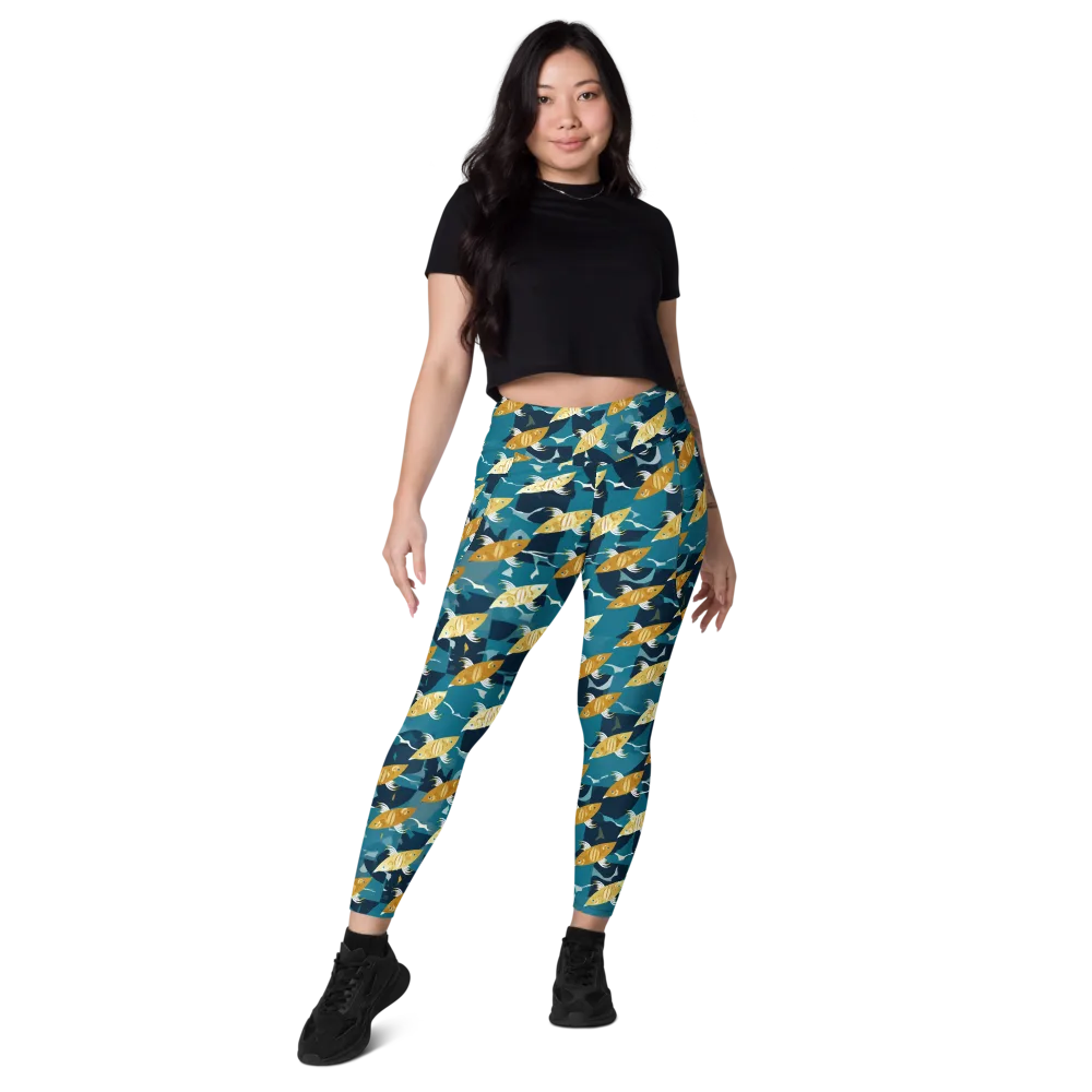 Amber Shoal on Leggings with Pockets — Front