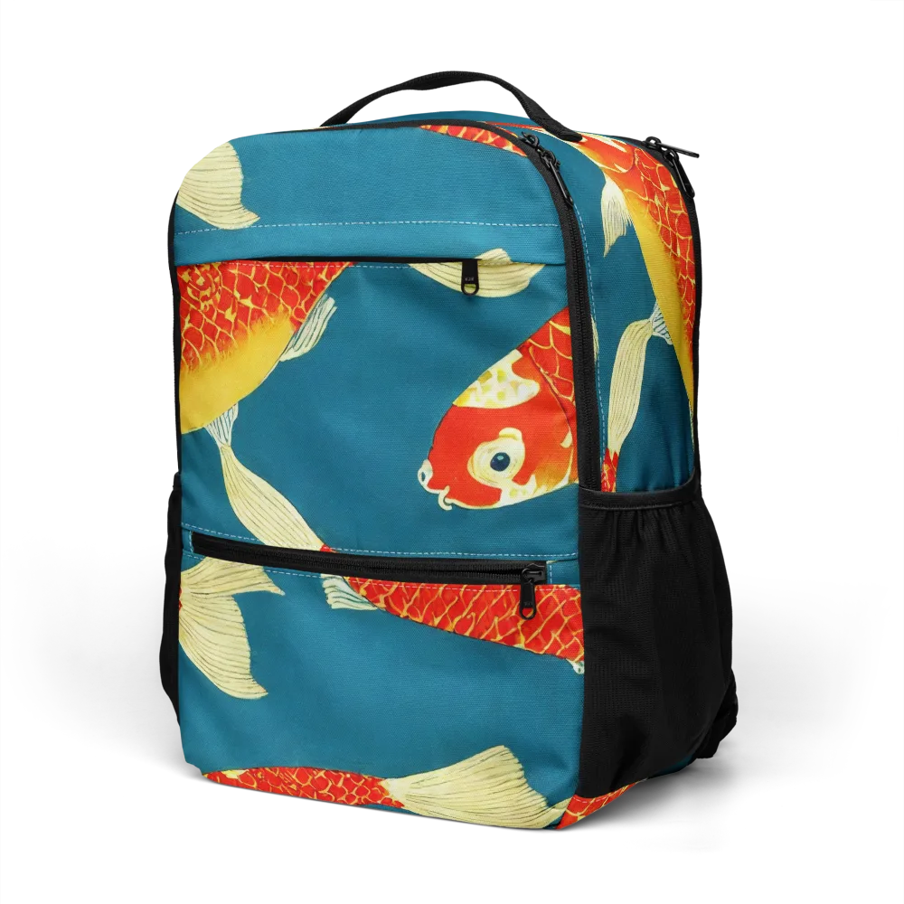 Teal Pond on Utility Backpack — Left Front