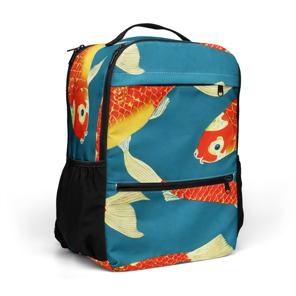 Teal Pond on Utility Backpack — Right Front