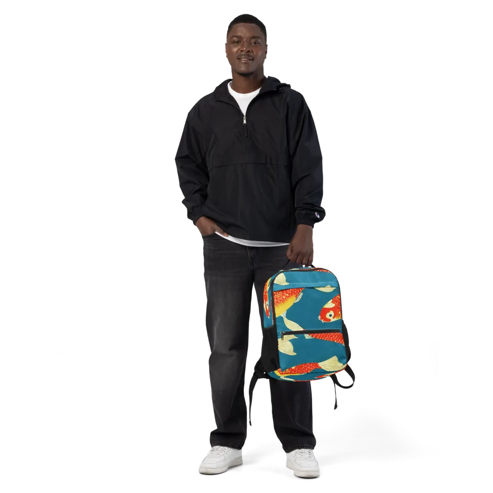 Teal Pond on Utility Backpack — Front
