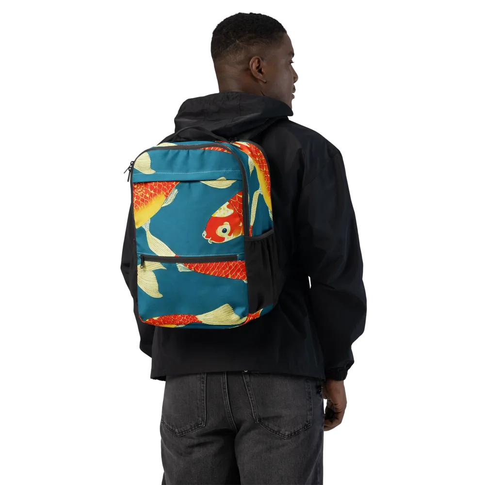 Teal Pond on Utility Backpack — Back