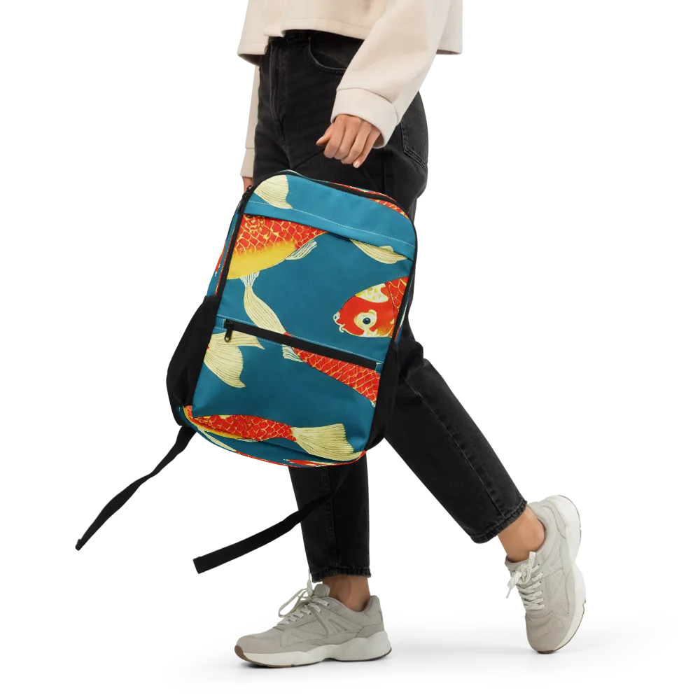 Teal Pond on Utility Backpack — Front