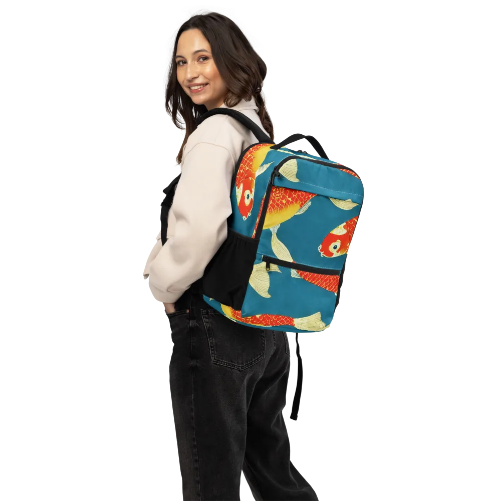 Teal Pond on Utility Backpack — Back