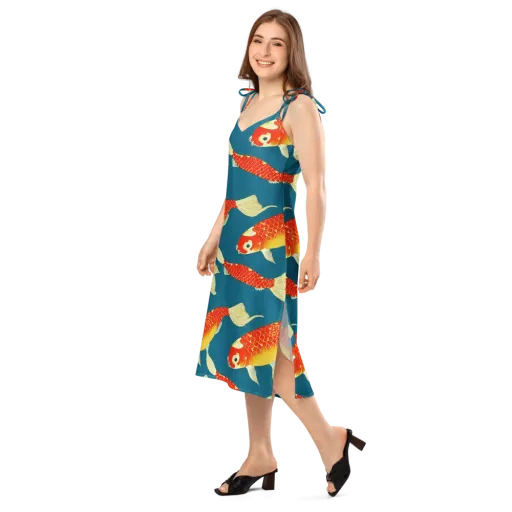 Teal Pond on a Slip Dress