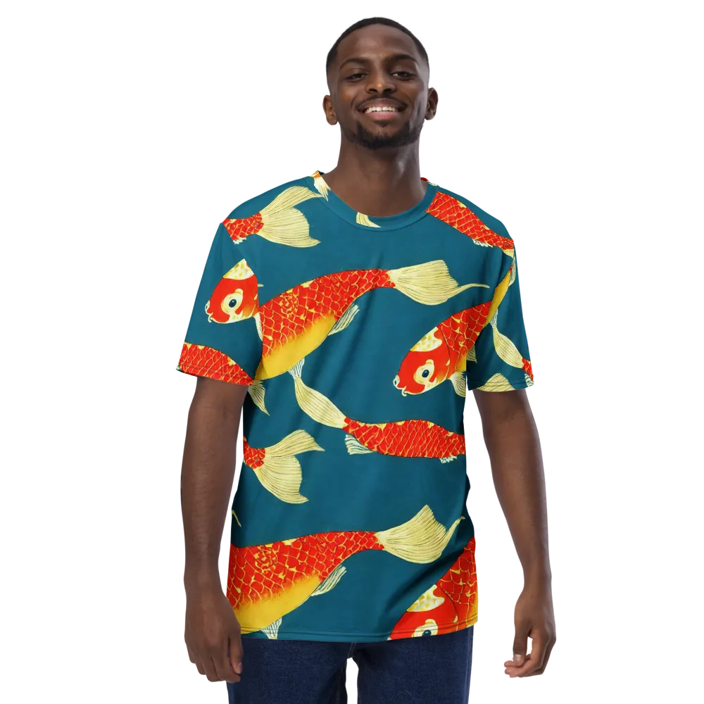 Teal Pond on Men's Crew Neck T-Shirt — Front