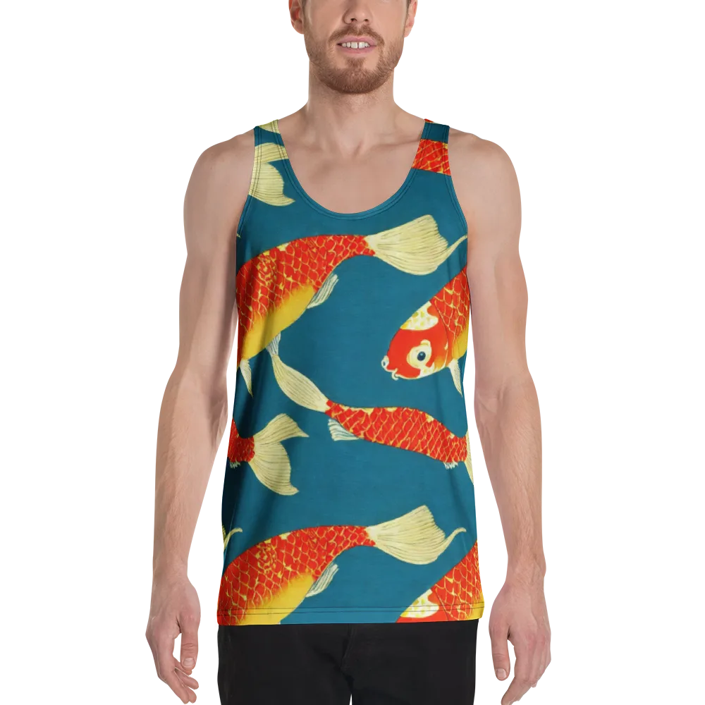 Teal Pond on Men's Tank Top — Front