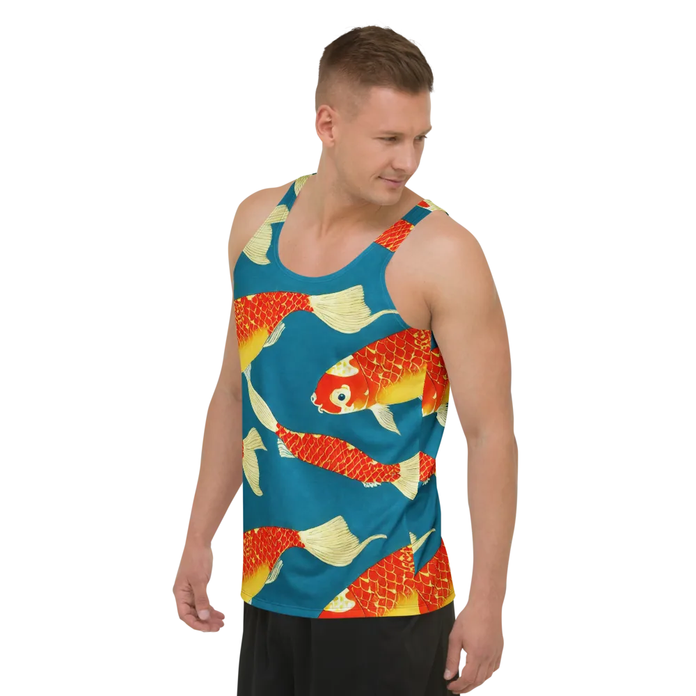 Teal Pond on Men's Tank Top — Left Front