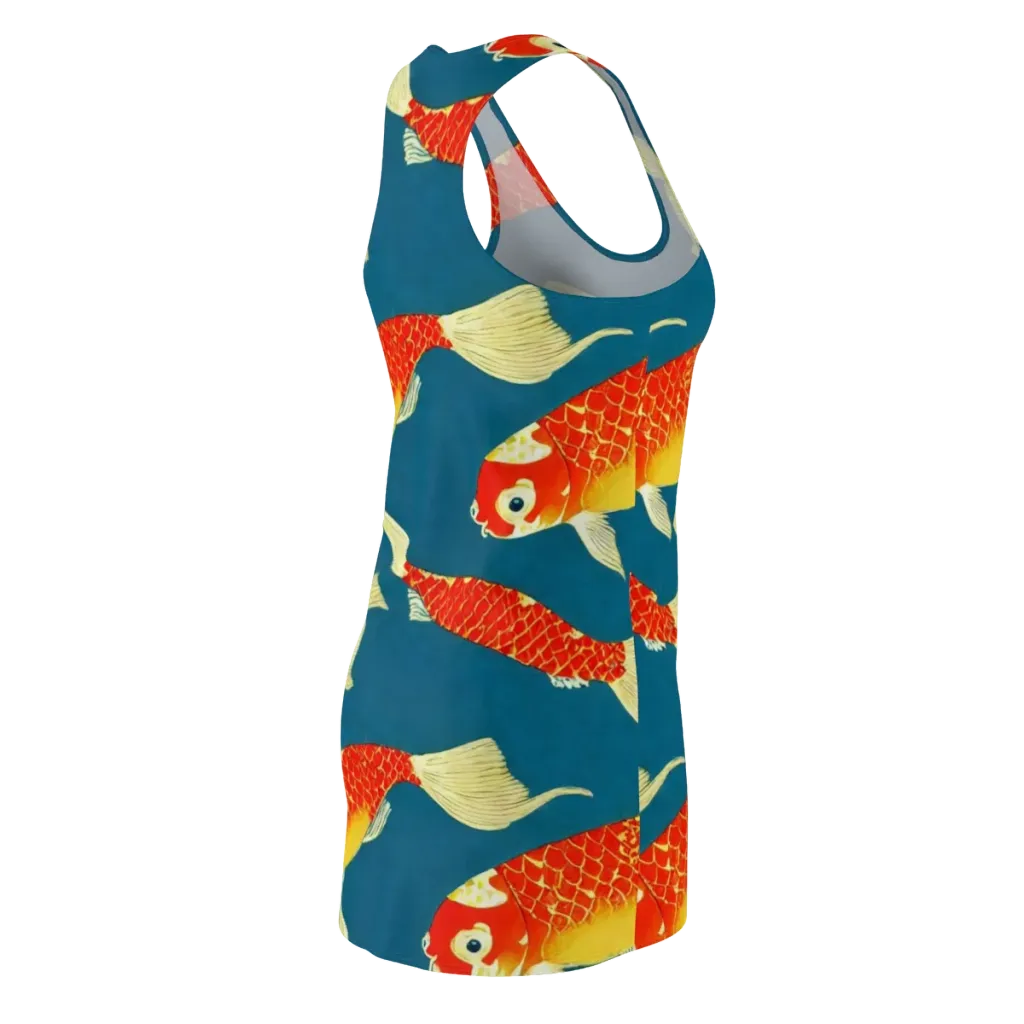 Teal Pond on Racerback Dress — Back Side