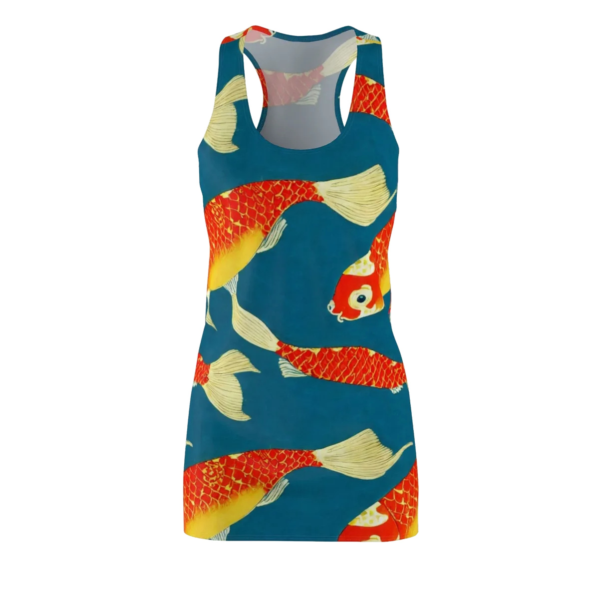 Teal Pond on Racerback Dress — Front