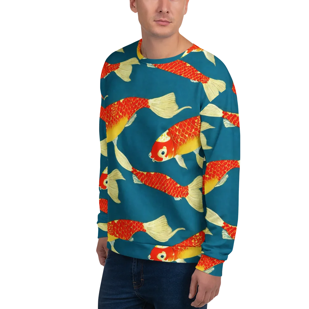 Teal Pond on Sweatshirt — Left Front