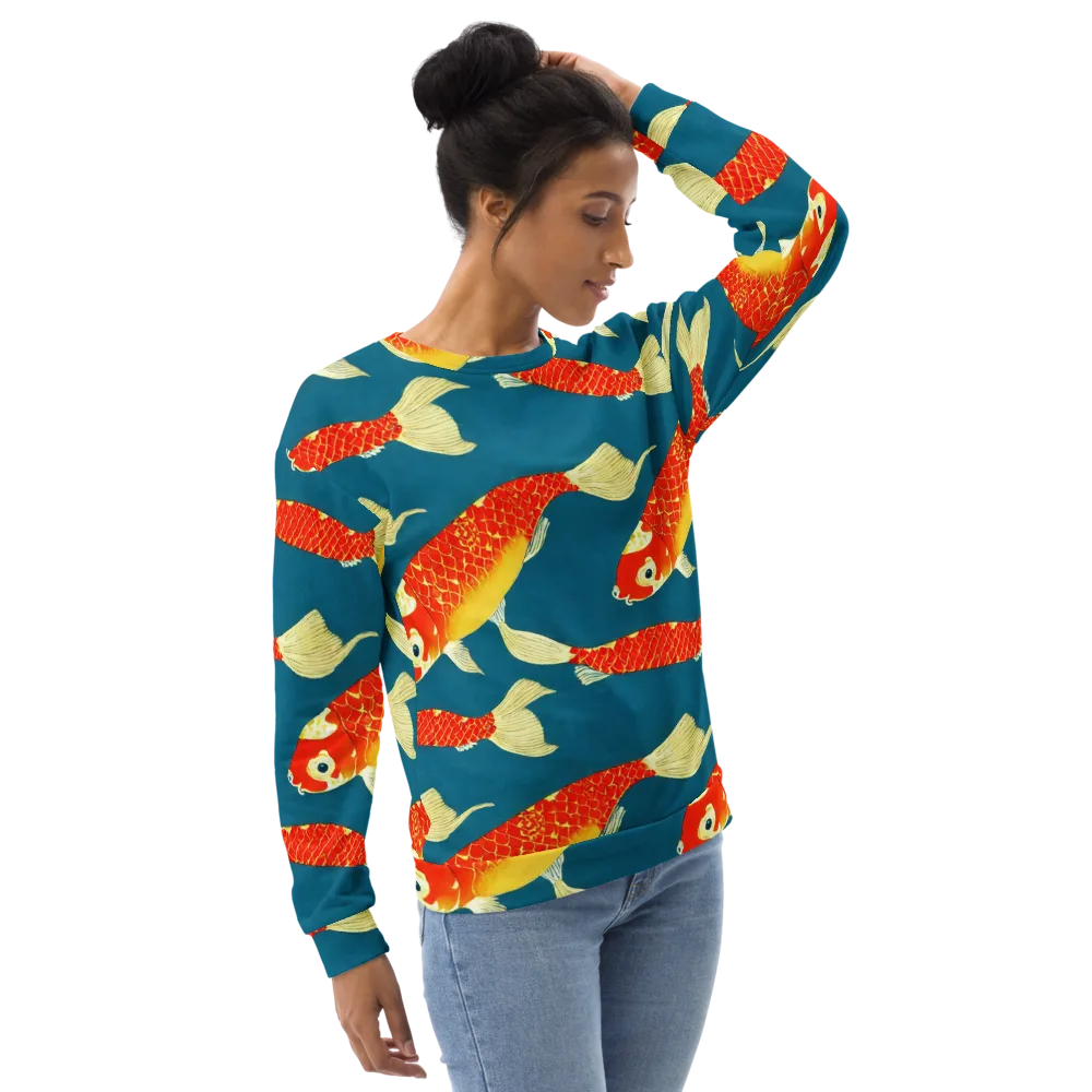Teal Pond on Sweatshirt — Right Front