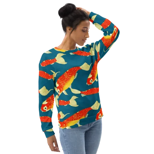 Teal Pond on a Sweatshirt