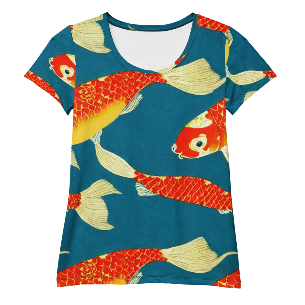 Teal Pond on Women's Athletic T-Shirt — Front