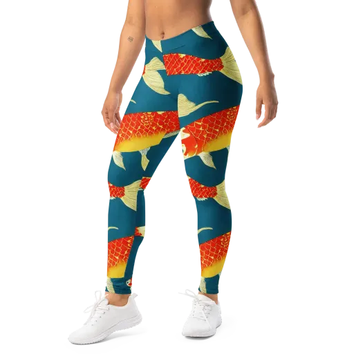 Teal Pond on a Leggings