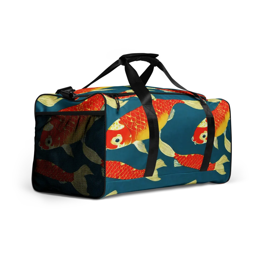 Teal Pond on Duffle Bag — Right Front