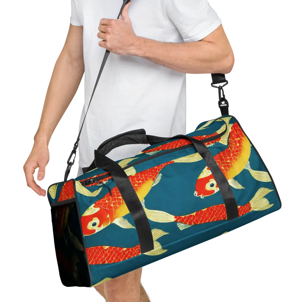 Teal Pond on Duffle Bag — Right Front