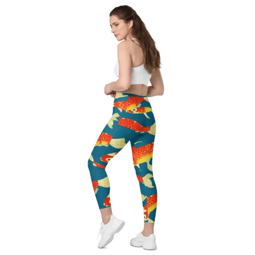 Teal Pond on a Leggings with Pockets
