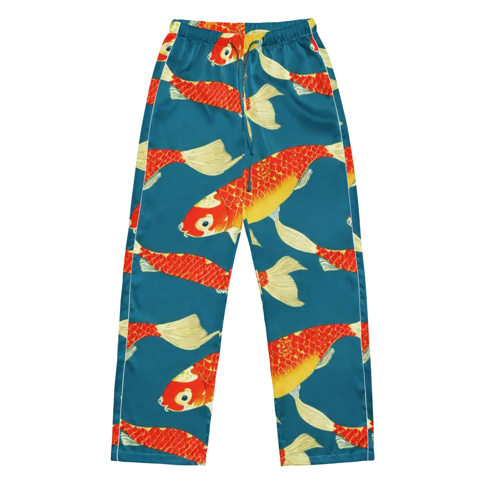 Teal Pond on Women's Pajama Pants — Front