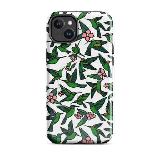 Emerald Hummingbird Garden on a MagSafe Tough Case for iPhone®