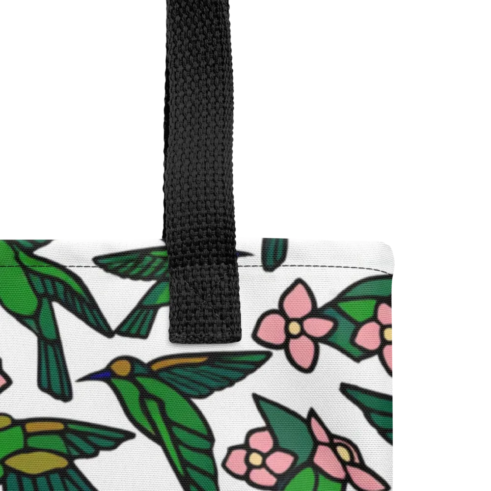 Emerald Hummingbird Garden on Tote Bag — Product details