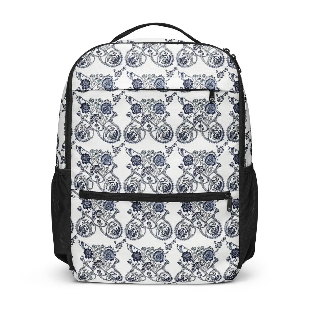 Navy Engraving on Utility Backpack — Front