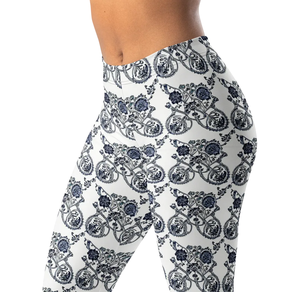 Navy Engraving on Leggings — Left Front