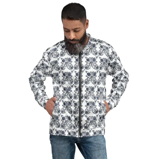 Navy Engraving on a Bomber Jacket