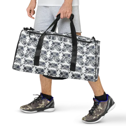 Navy Engraving on a Duffle Bag