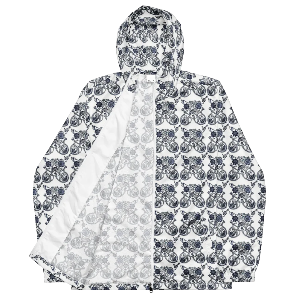 Navy Engraving on Men's Windbreaker — Front