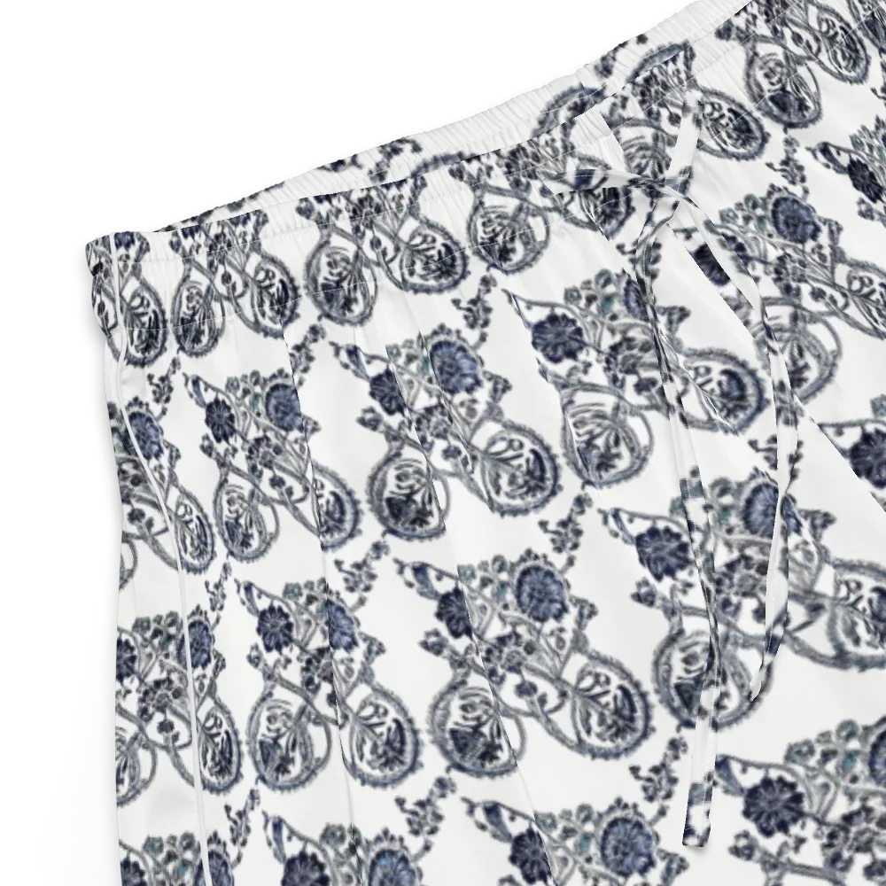 Navy Engraving on Women's Pajama Shorts — Product details