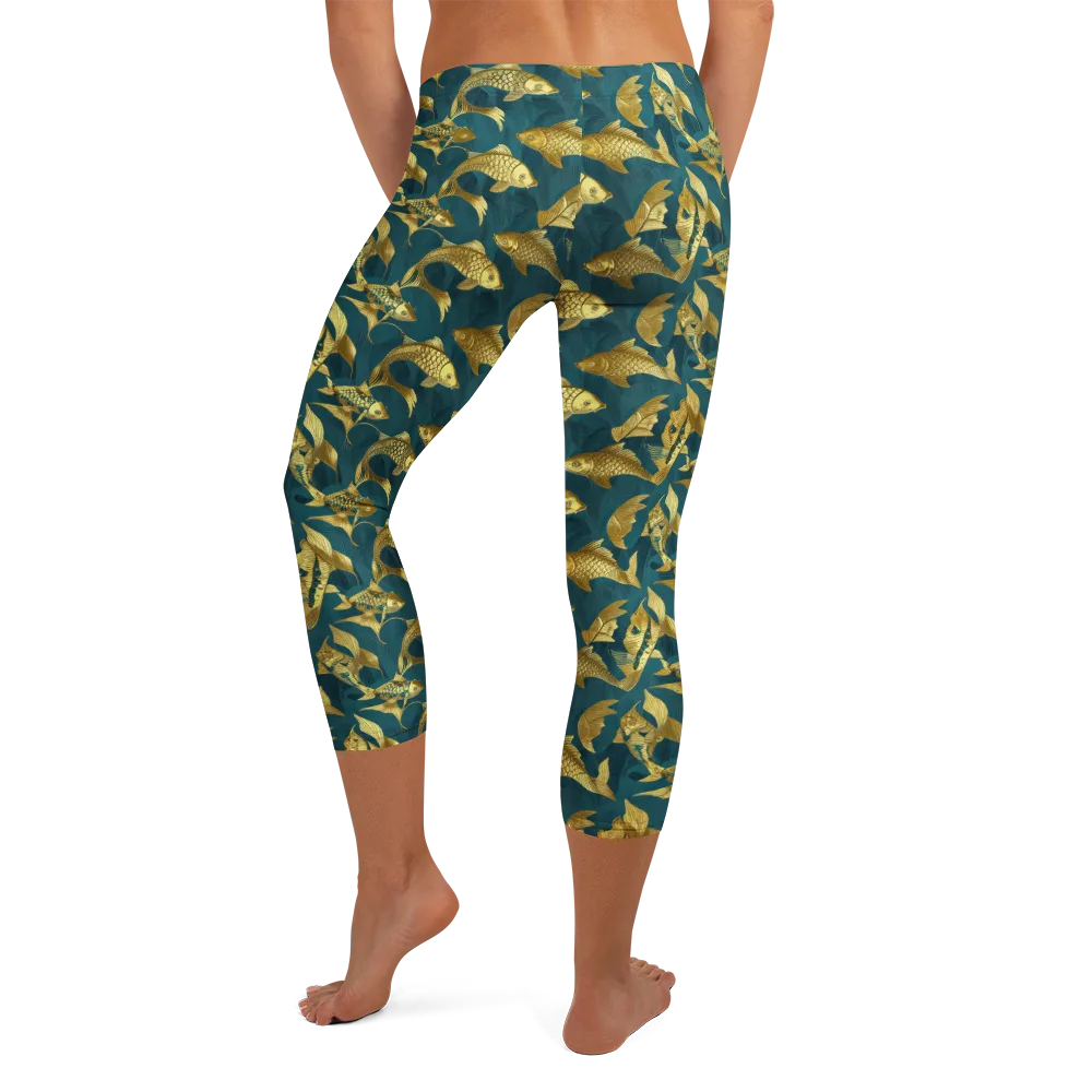Tidal Aureole on Capri Leggings — Back