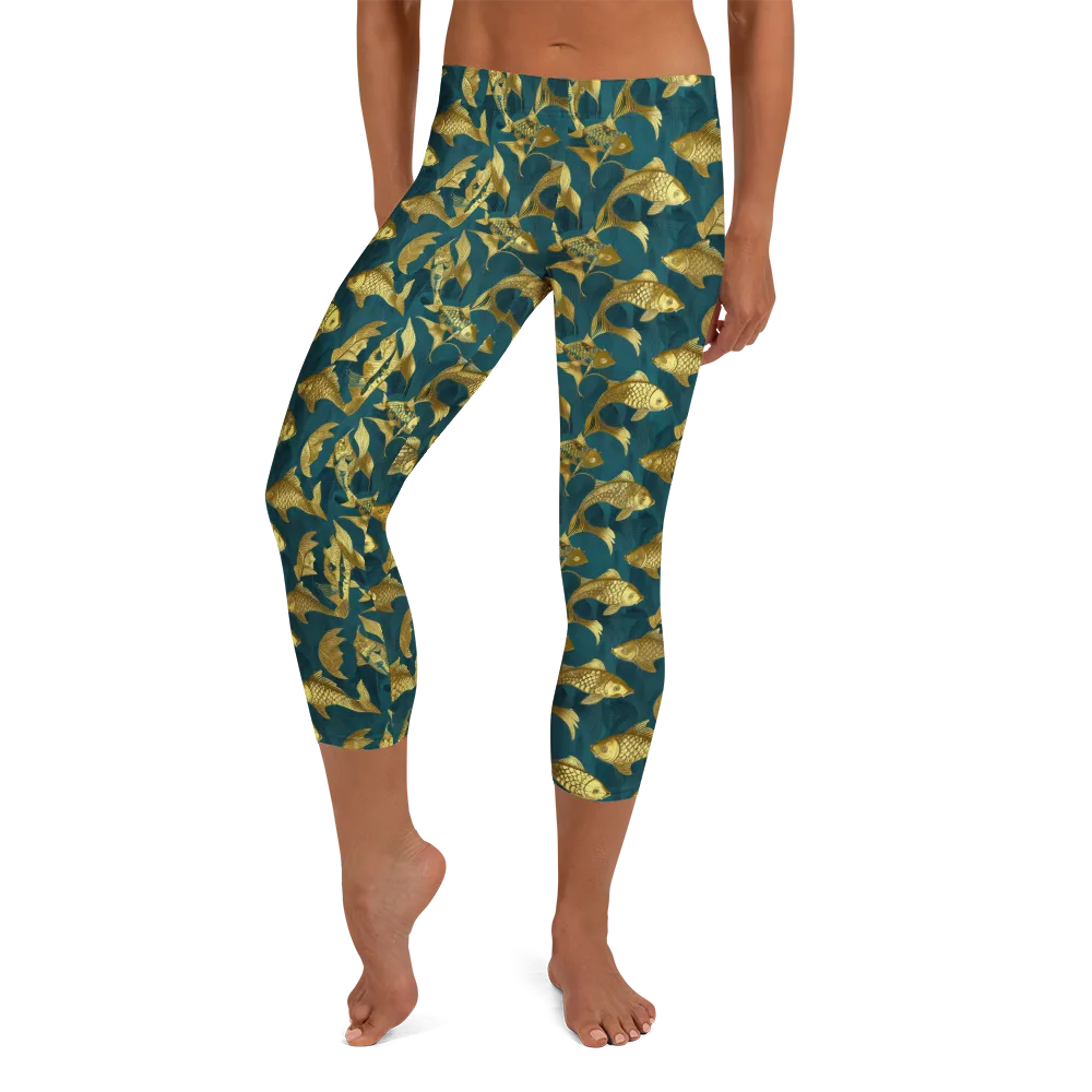 Tidal Aureole on Capri Leggings — Front