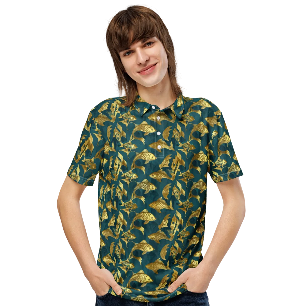 Tidal Aureole on Men's Slim Fit Polo Shirt — Front