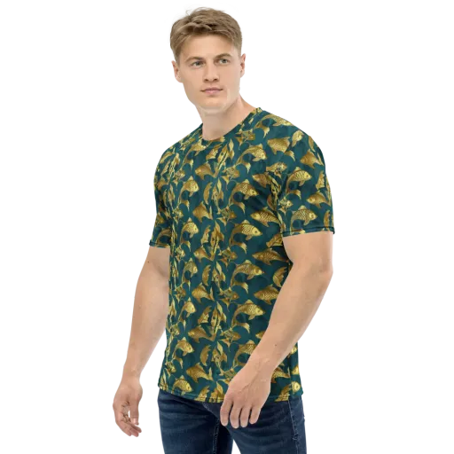 Tidal Aureole on a Men's Crew Neck T-Shirt