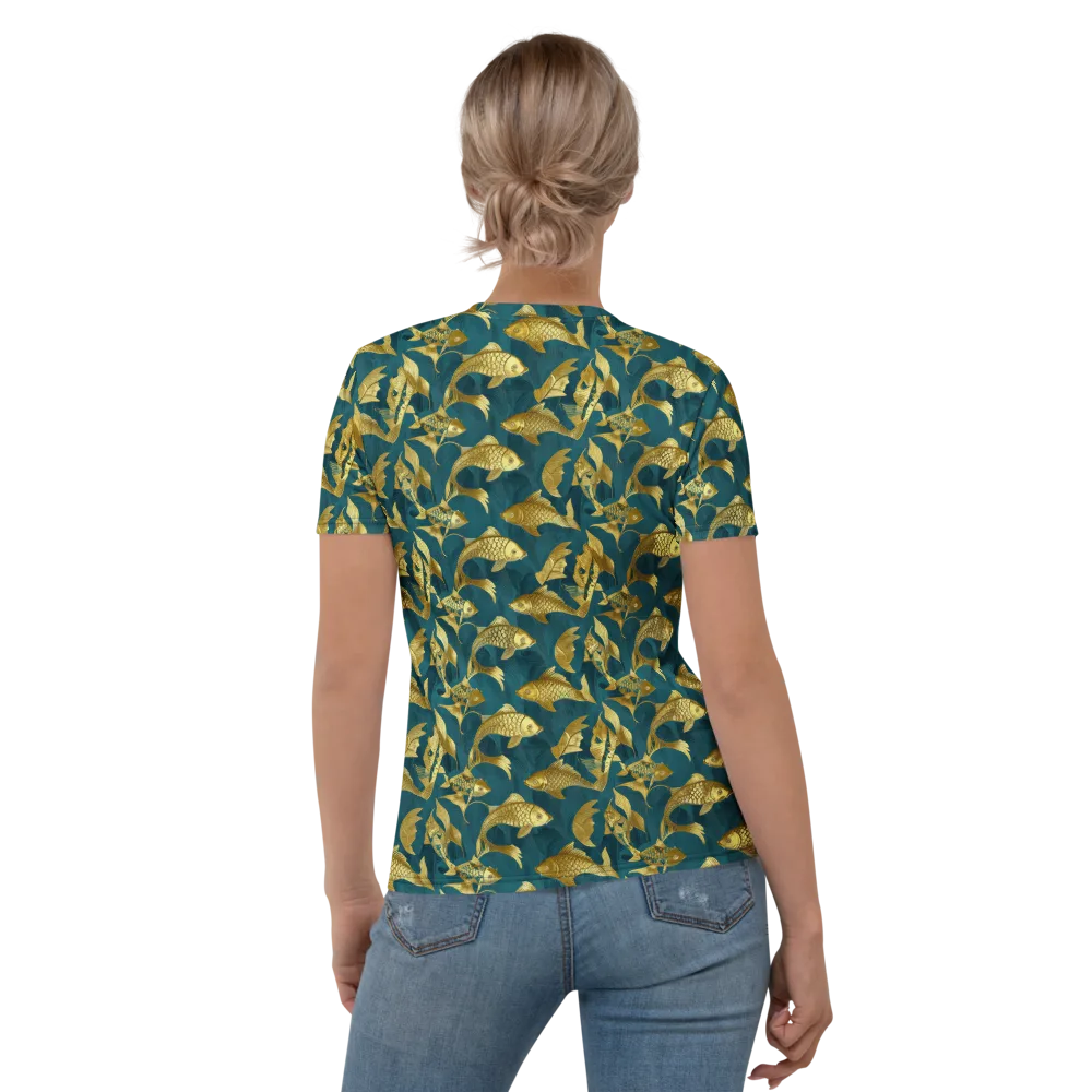 Tidal Aureole on Women's Crew Neck T-Shirt — Back
