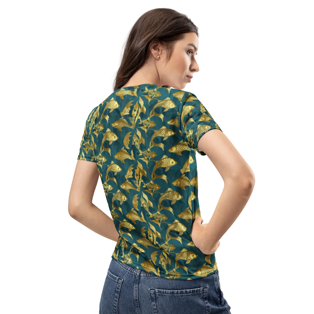 Tidal Aureole on Women's Crew Neck T-Shirt — Back