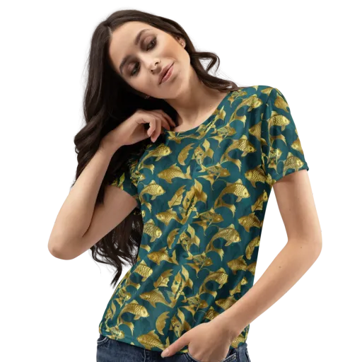 Tidal Aureole on a Women's Crew Neck T-Shirt